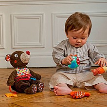 Woodours Baby Activity Rattle and Teether Bear