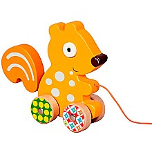 Woodours Wood Squirrel Pull Along