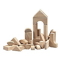 Hardwood Block Set, 34 Pieces
