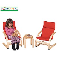 Kiddie Rocker Chair Set, Red