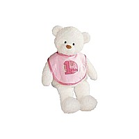 My First Birthday Girl Bear 17"