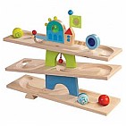 Click-clack ball track