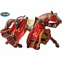 Ottoman Knights Horse Red