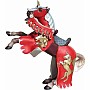 Reared Up Horse With Unicorn Red