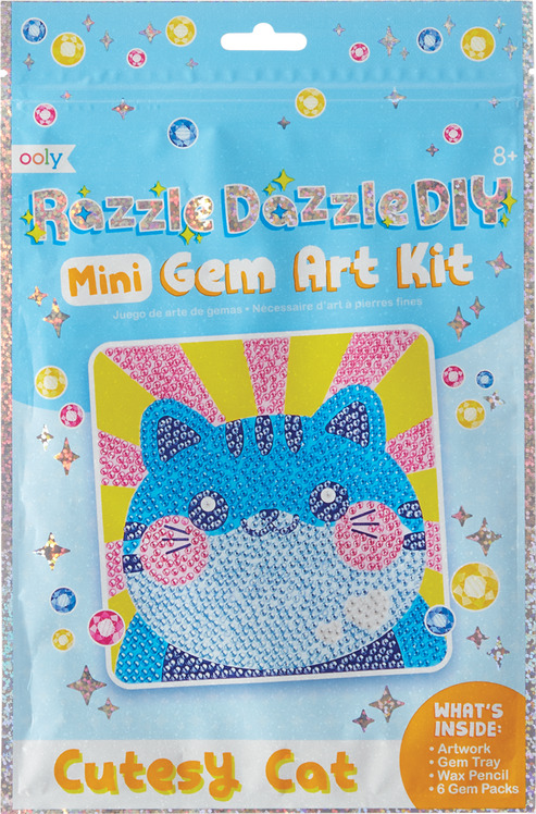Razzle Dazzle DIY Gem Art Kit - Cutesy Cat - Imagine That Toys