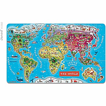 Magnetic World Puzzle