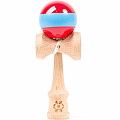 Tribute Kendama Single Stripe Red W. Light Blue Stripe