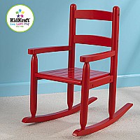 2-slat Rocking Chair Red