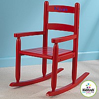 2-slat Rocking Chair Red