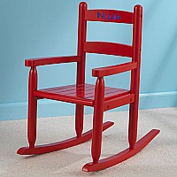 2-slat Rocking Chair Red