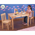 Avalon Wooden Table and 2 Chair Set - Natural