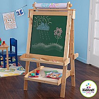 Kidkraft Deluxe Wood Easel - Natural