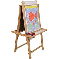 Kidkraft Deluxe Wood Easel - Natural