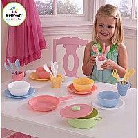 Kidkraft 27 Piece Kitchen Cookware Set - Pastel