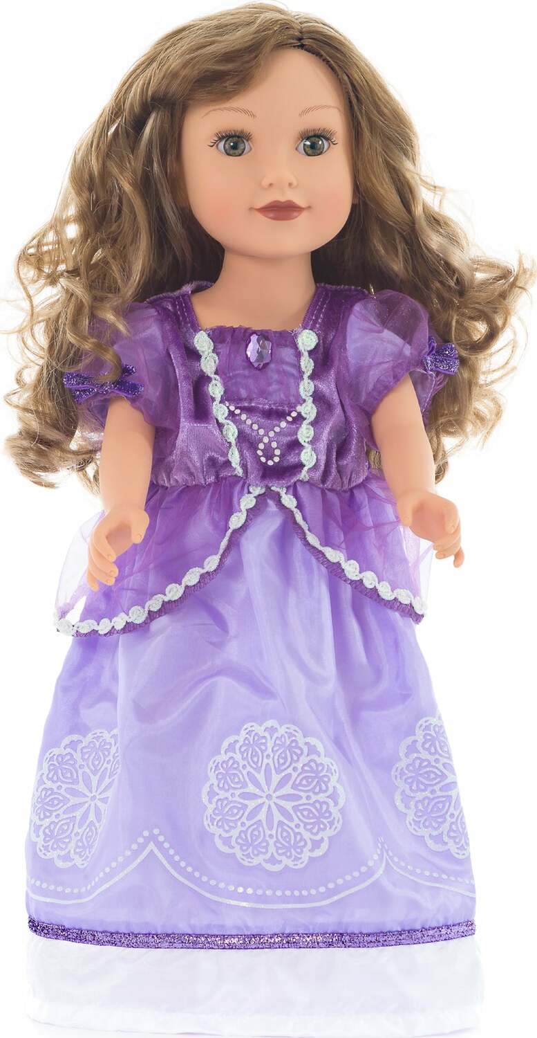 Doll Dress Purple Amulet Princess Doll Plush Homewood Toy