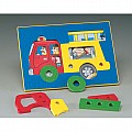 Fire Truck - See Inside Puzzle 8 Pieces