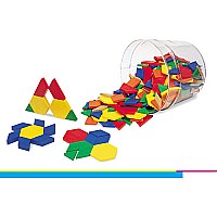 Plastic Pattern Blocks, Set of 250