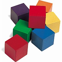 1 Wooden Color Cubes, Set of 100