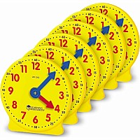 4 Geared Mini-Clock Set, Set of 6