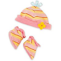 Baby Stella Booties  Bonnet Set