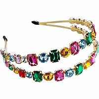 Royal Double Gem Rhinestone Headband