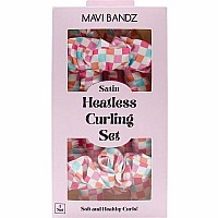 Check Satin Curling Set (assorted)