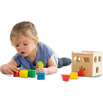 Wooden Shape Sorting Cube