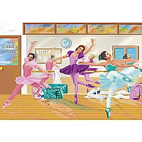 100 pc Ballet Recital Cardboard Jigsaw