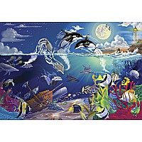 200 pc Underwater Playground Cardboard Jigsaw