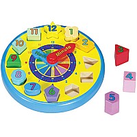 Shape Sorting Clock Wooden