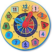 Wooden Shape Sorting Clock