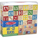 Wooden Abc/ 123 Blocks