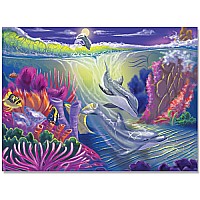 0100 pc Dolphin Cove Cardboard Jigsaw