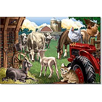 0100 pc In the Barnyard Cardboard Jigsaw