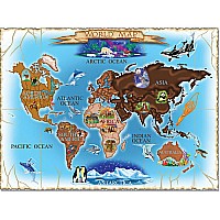 0500 pc Map of the World Cardboard Jigsaw
