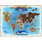 0500 PC Map of the World Cardboard Jigsaw