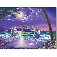 0500 pc Seaside Stallions Cardboard Jigsaw