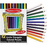 Jumbo Triangular Colored Pencils (set of 12)