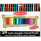 Jumbo Triangular Colored Pencils (Set of 24)