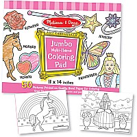 Jumbo Coloring Pad - Pink