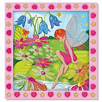 Peel  Press Sticker By Number  Flower Garden Fairy
