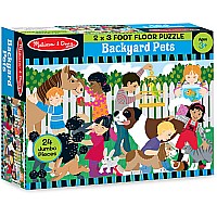 Backyard Pets Floor Puzzle 2'x3'