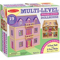 Multi-level Wooden Dollhouse
