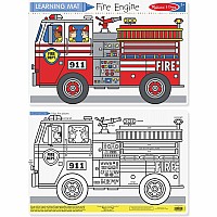 Fire Engine Color-A-Mat (Bundle of 6)