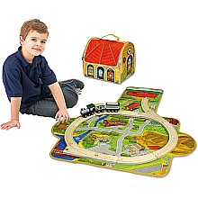 ZipBin Softie Train Depot Play set