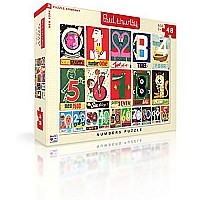 New York Puzzle Company - Paul Thurlby Numbers - 48 Piece Jigsaw Puzzle
