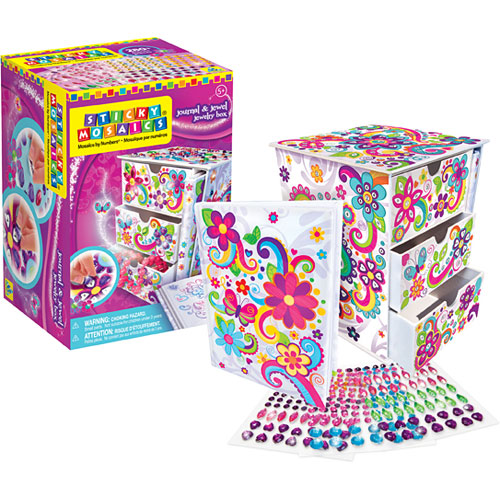 Sticky Mosaics Journal & Jewel Jewelry Box Be Beep Toys