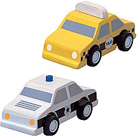 City Taxi & Police Car