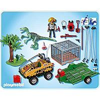 Amphibian Vehicle with Deinonychus