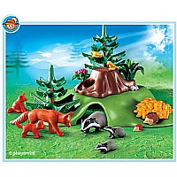 Forest Animals with Cave